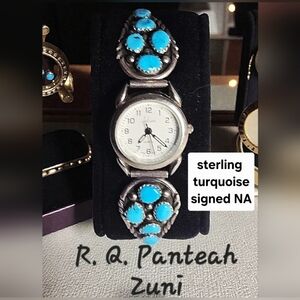 R.Q. Panteah Zuni Sterling WATCH BAND Tips